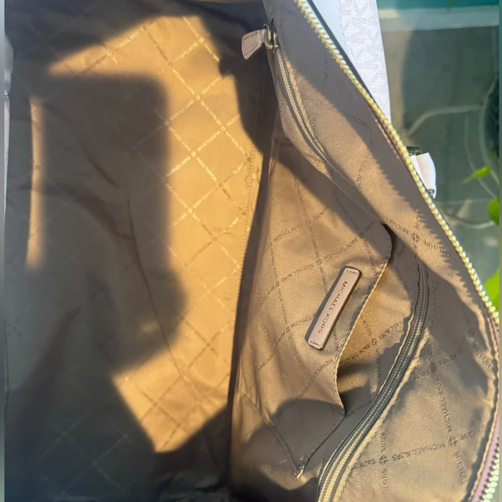 Michael Kors Pink Monogram Travel Duffel Bag